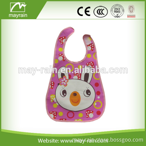 2016 funny cartoon pink baby pvc aprons
